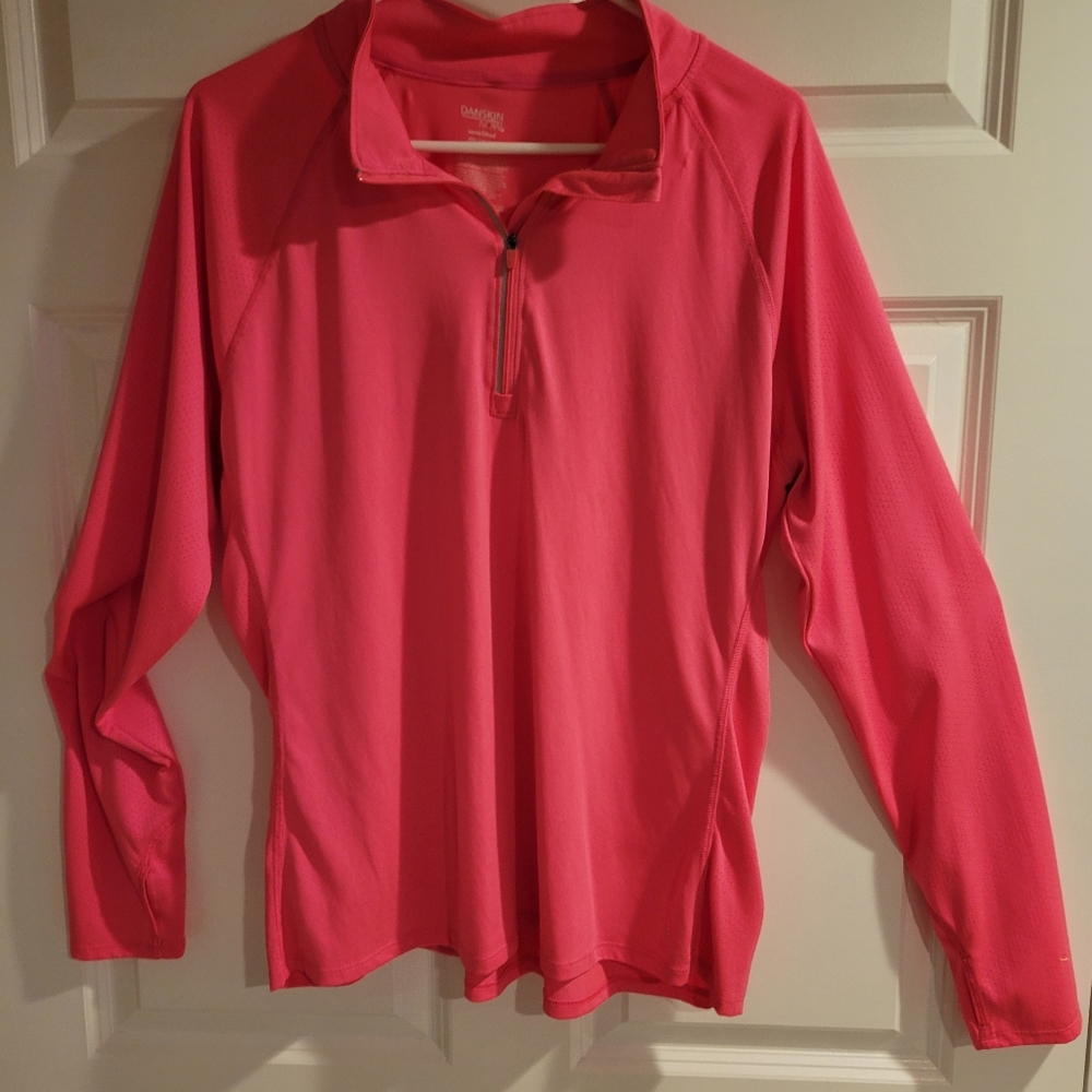 Danskin Now 1/4 Zip Semi-Fitted Women's Pullover